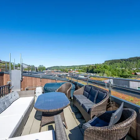 Penthouse With Rooftop Terrace & Balcony * Bergen